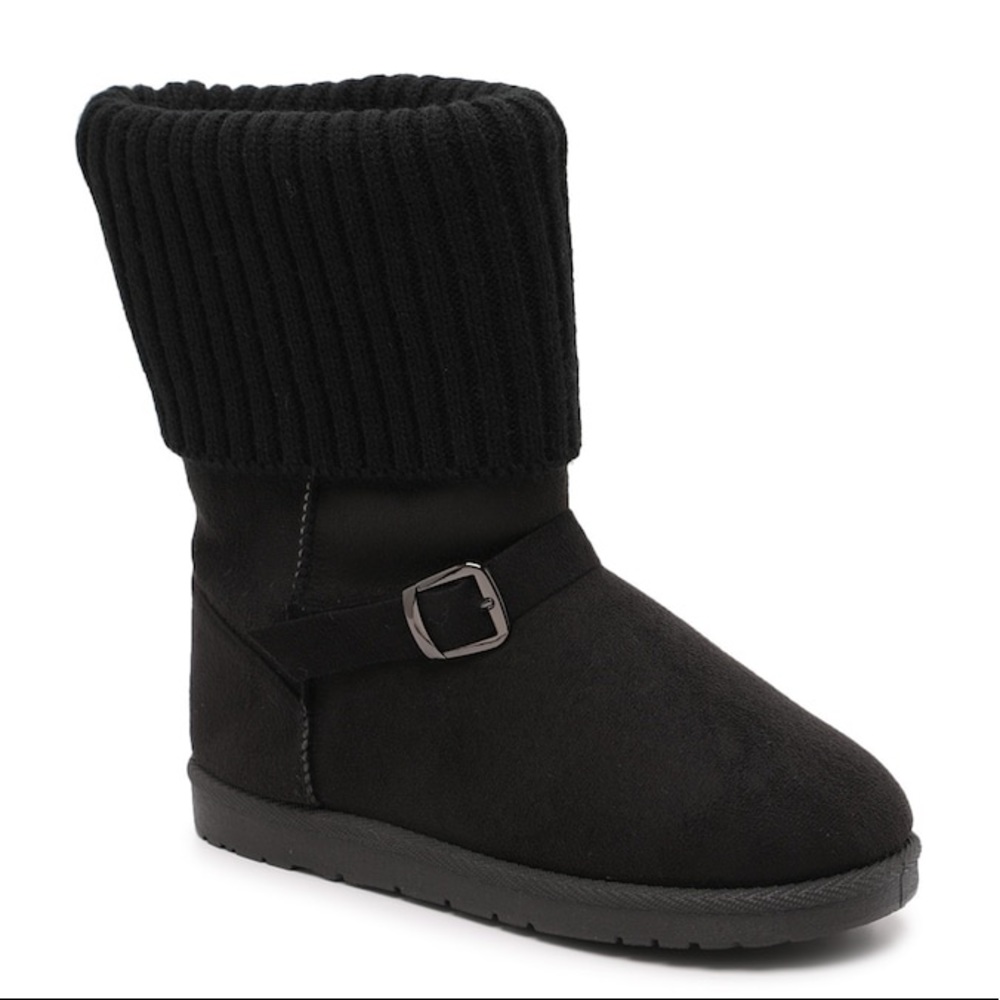 Women’s Size 6 (Euro Sz 37) Olivia Miller Kandi Winter Boots With Buckle Black